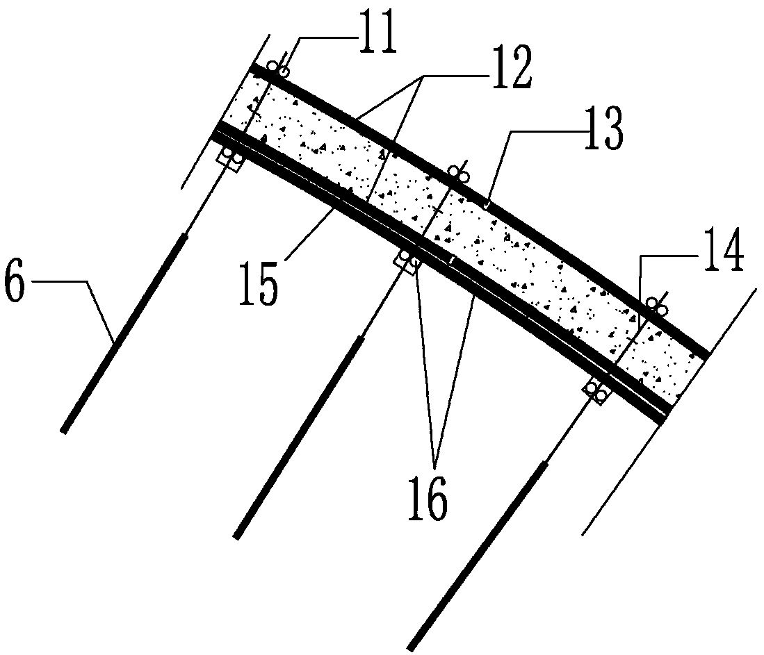 Wide-span semispherical reinforced concrete dome structure and construction method thereof