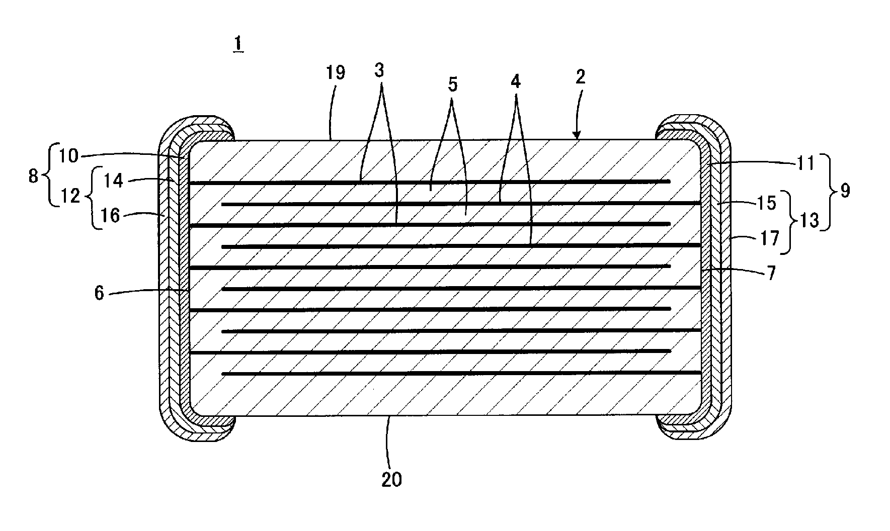 Laminated ceramic electronic component and manufacturing method therefor