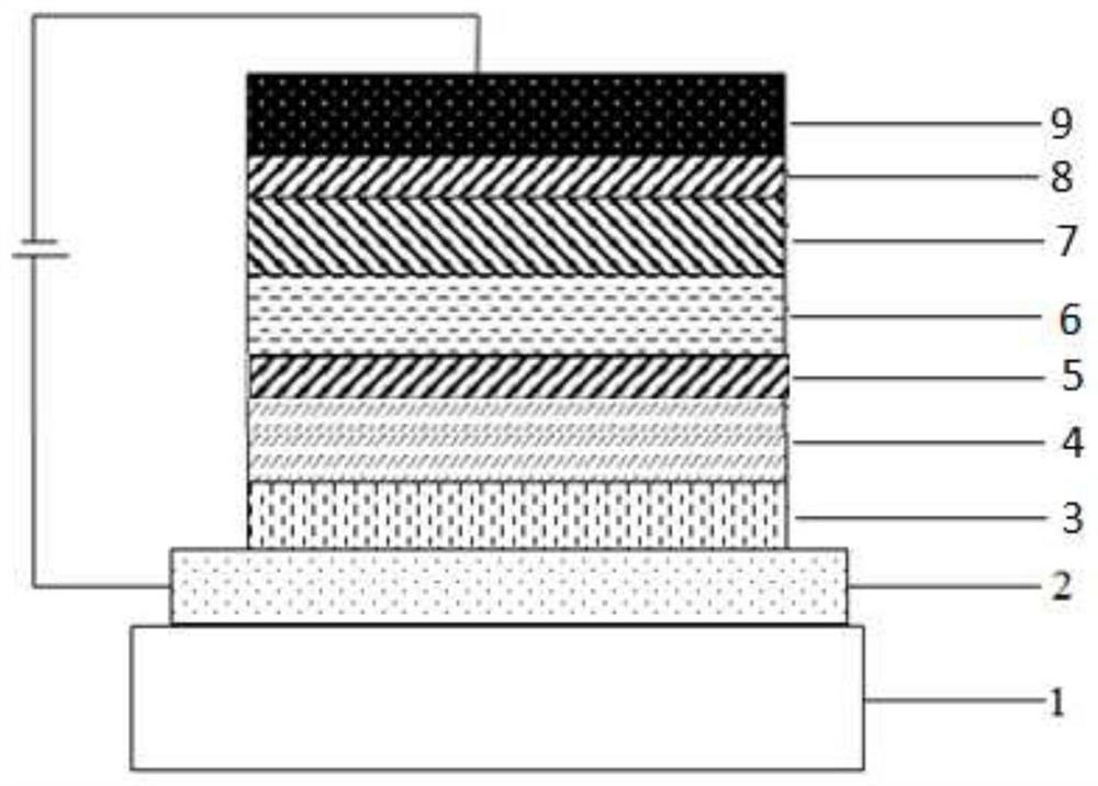 An organic compound with azafluorene as its core, its preparation method and application