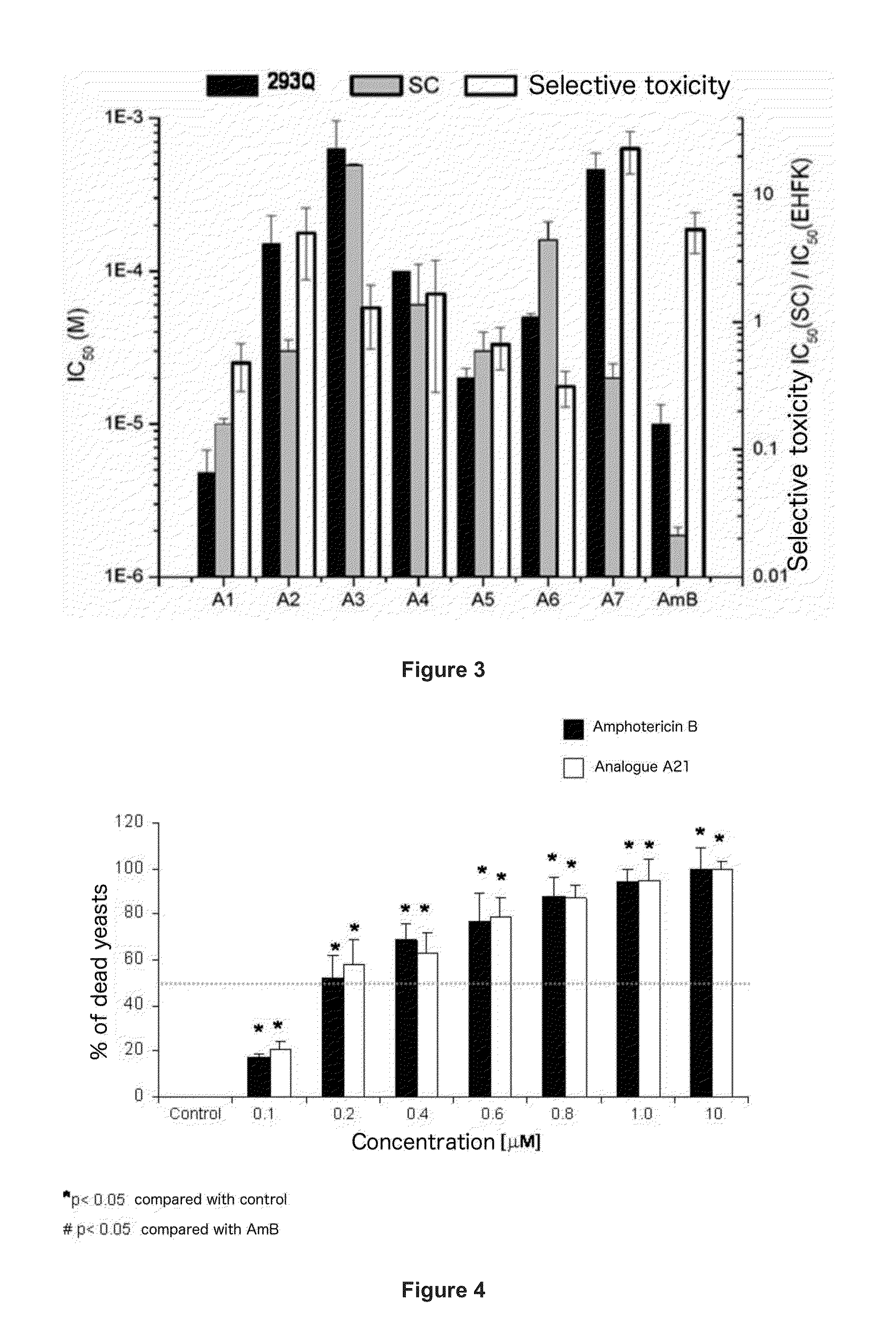 Amphotericin Analogous Compounds and Pharmaceutical Compositions Containing Them