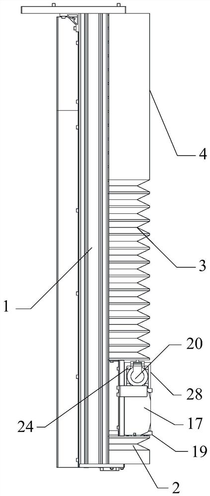 Moving structure of mechanical arm and detection robot