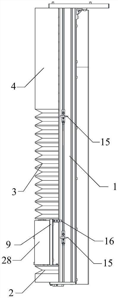 Moving structure of mechanical arm and detection robot