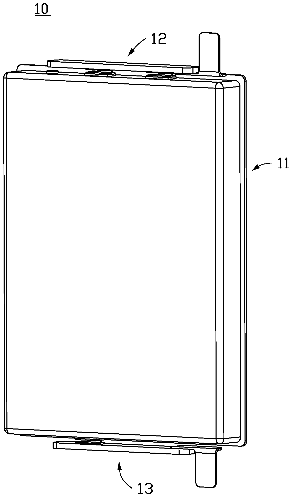 Battery and electric device with battery