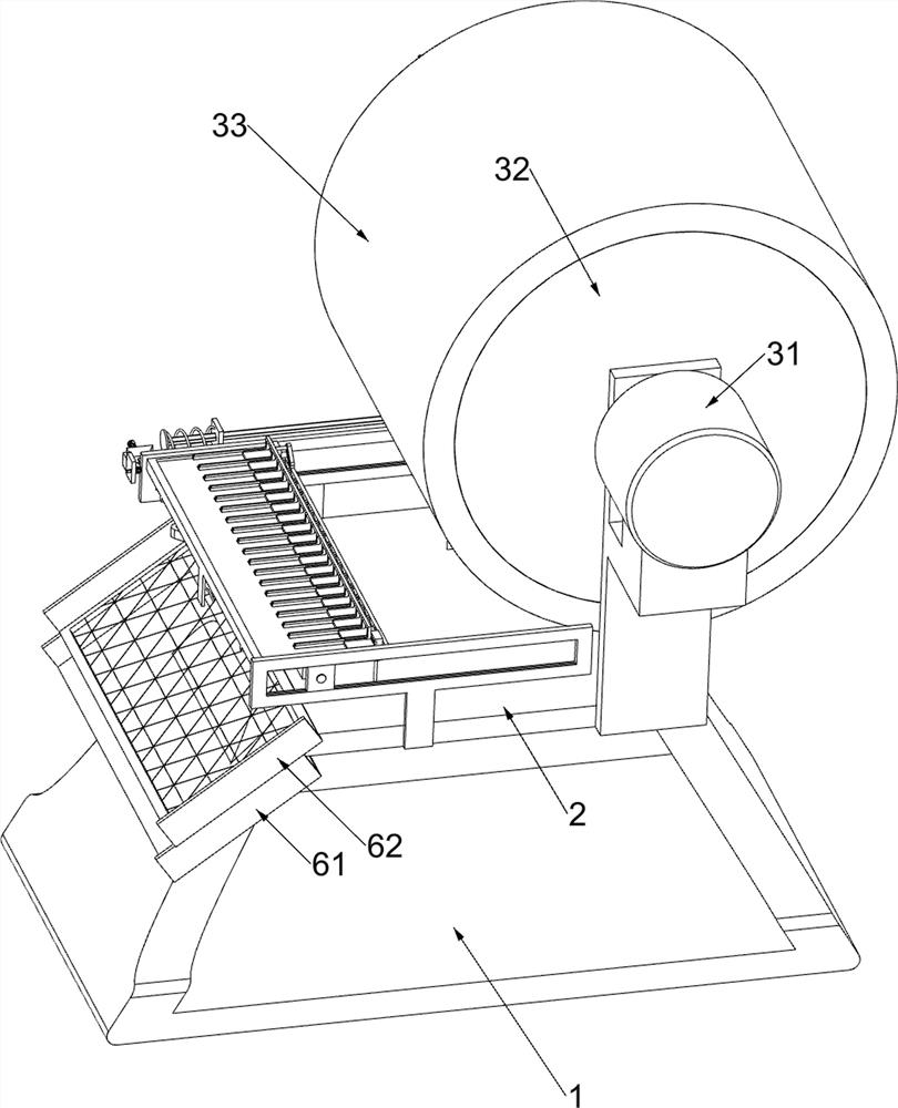 A polishing treatment device for hardware processing