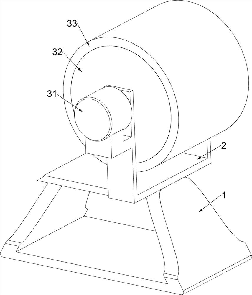 A polishing treatment device for hardware processing