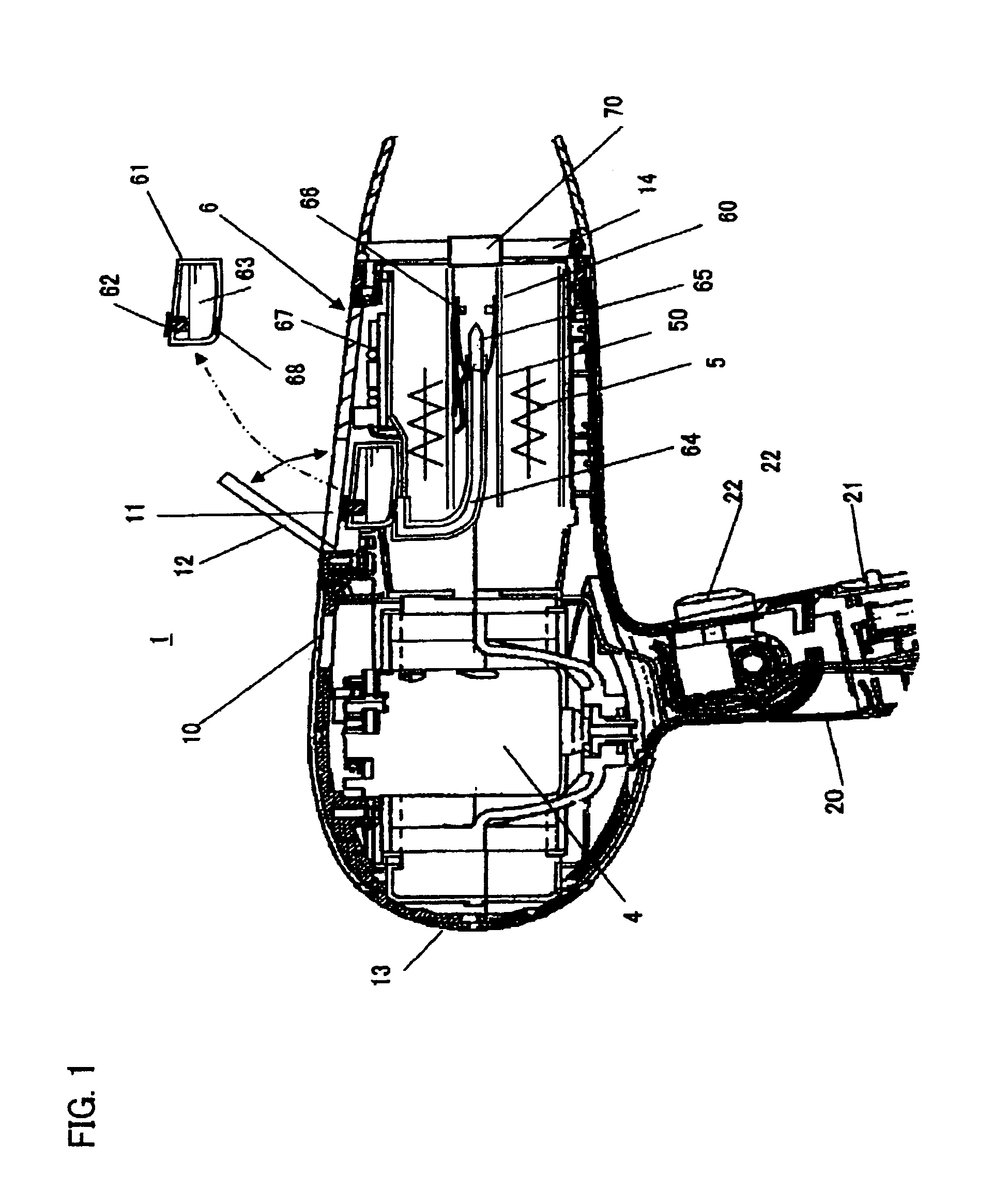 Electrostatic atomizing hairdryer and electrostatic atomizer