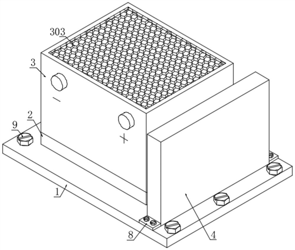 Heat dissipation device of new energy automobile battery and heat dissipation method thereof