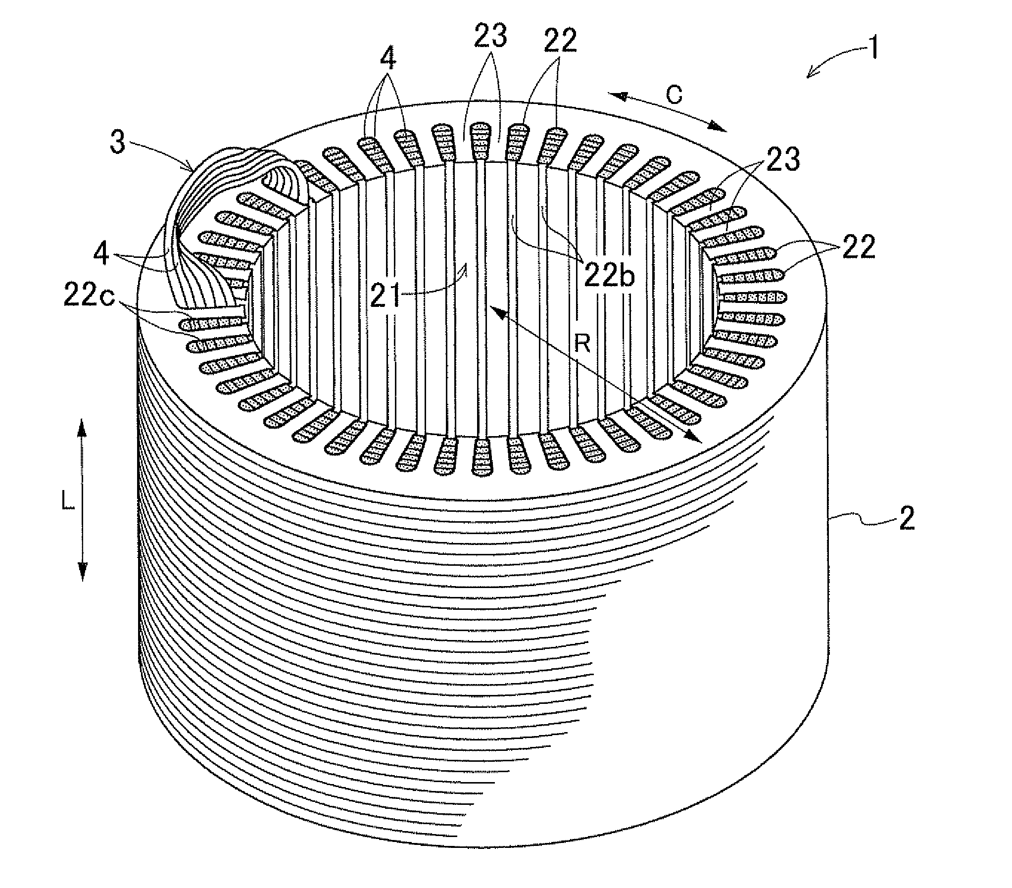 Stator for rotating electrical machine