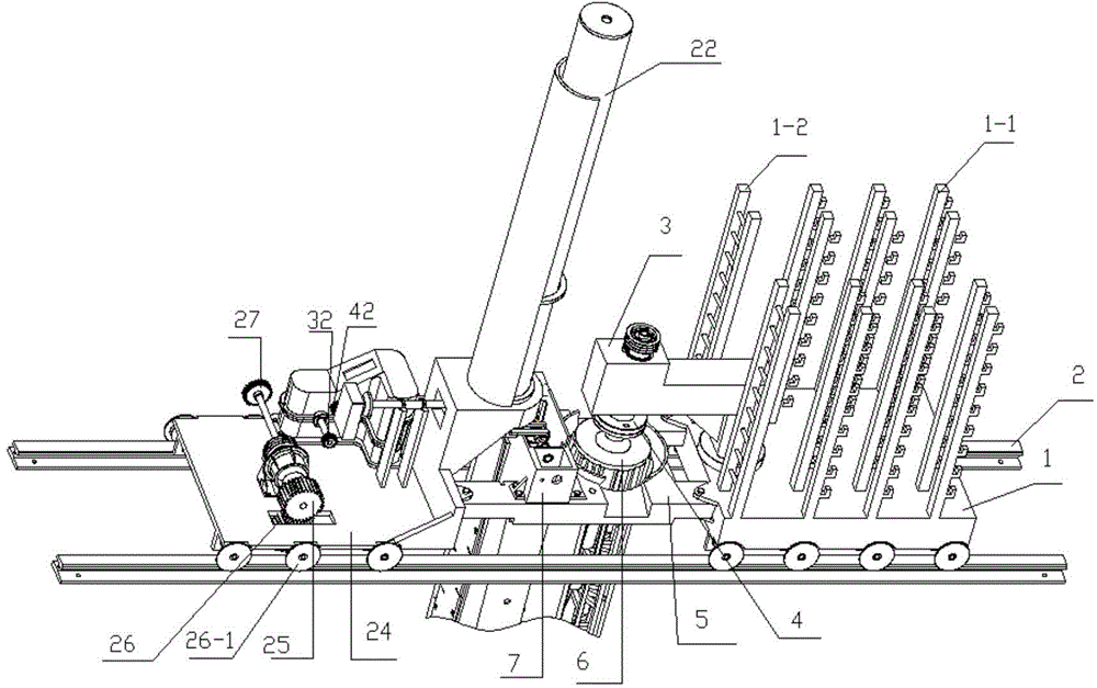 Full-automatic underground continuous wall reinforcement mesh weaving machine