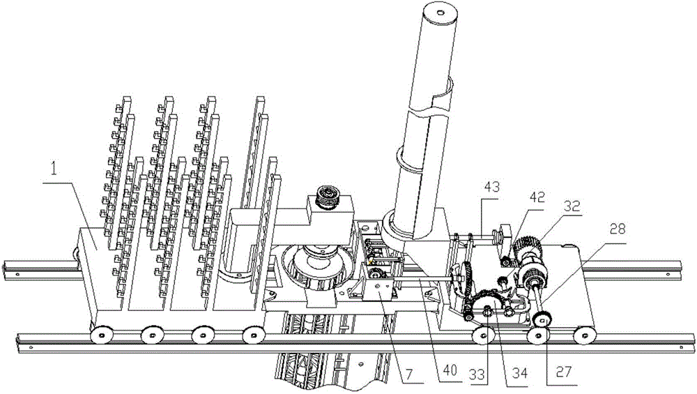 Full-automatic underground continuous wall reinforcement mesh weaving machine