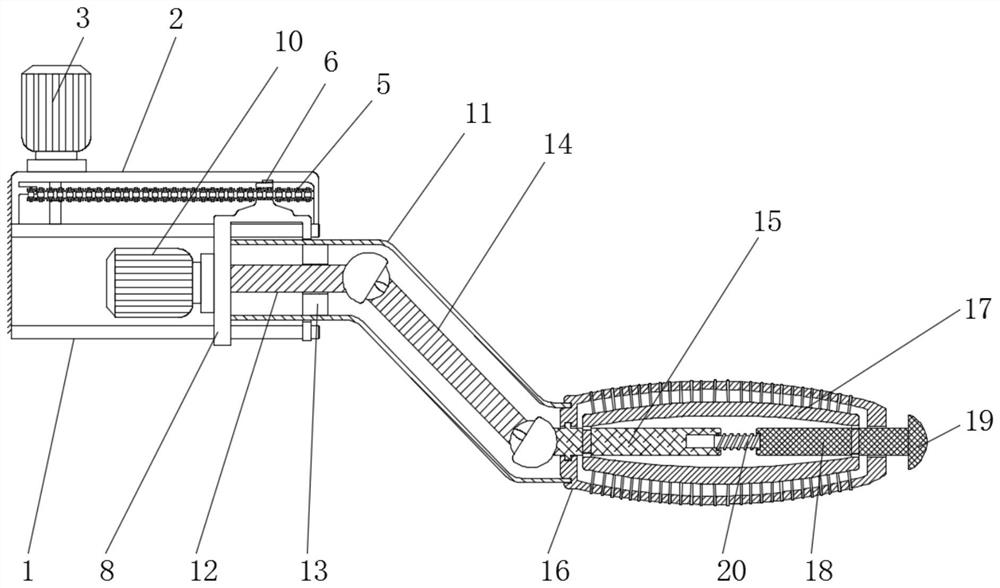 Automatic adjusting type cleaning mechanism for inner surfaces of sport footwear