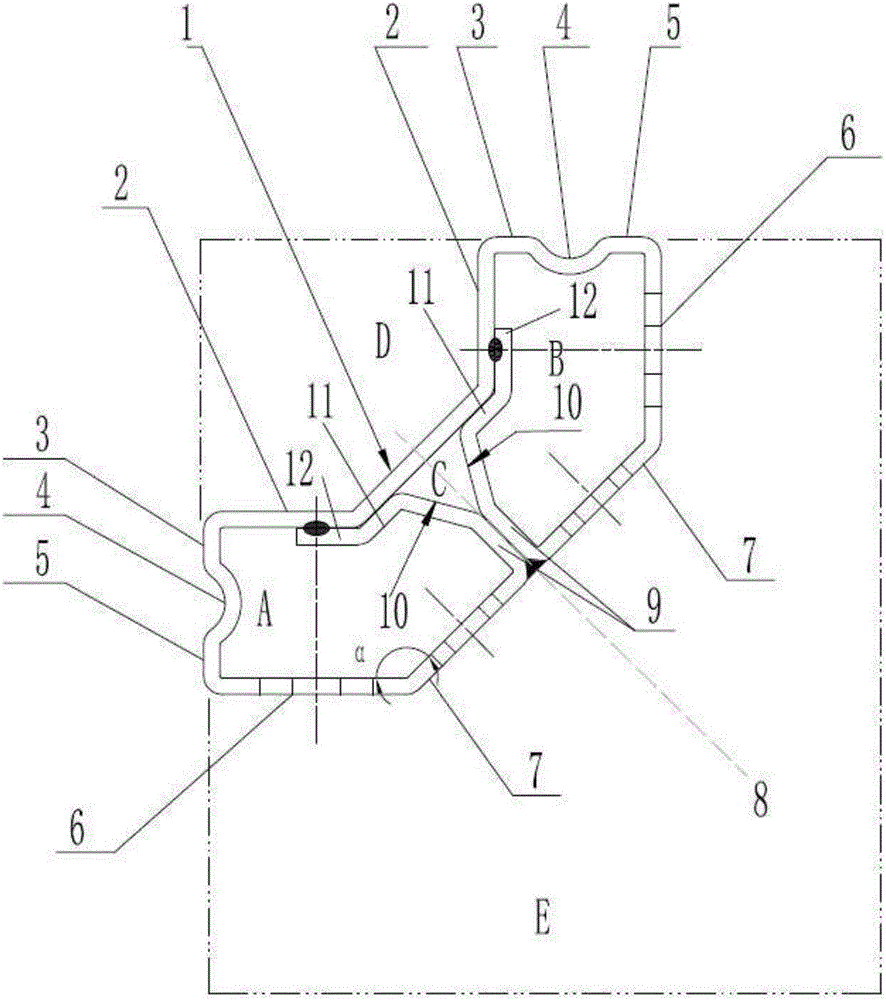 Section steel for equipment cabinet frame