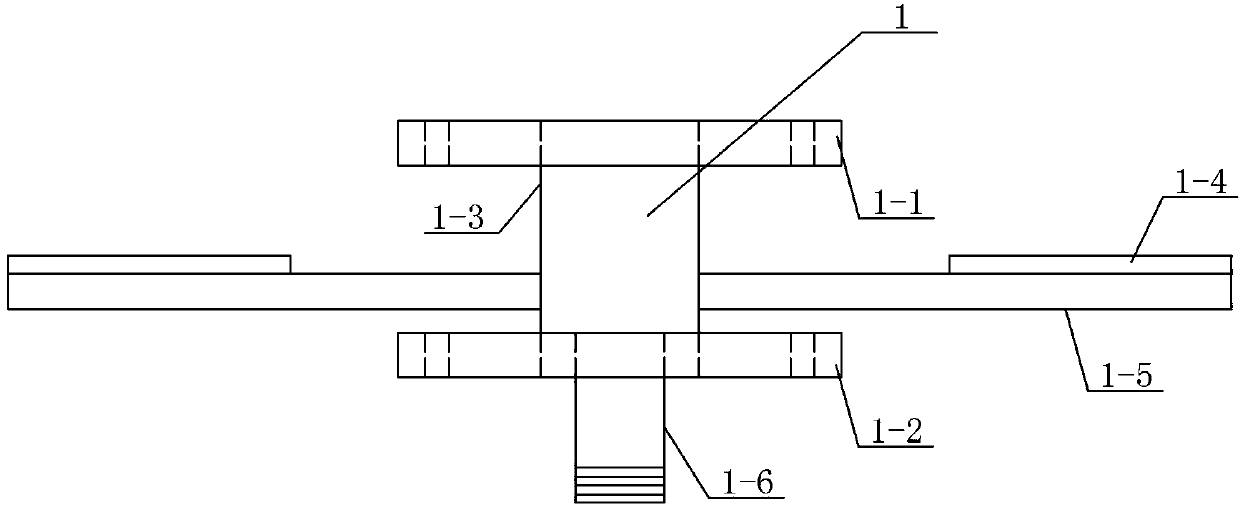 Column beam type grouting device and hole sealing and grouting technology thereof