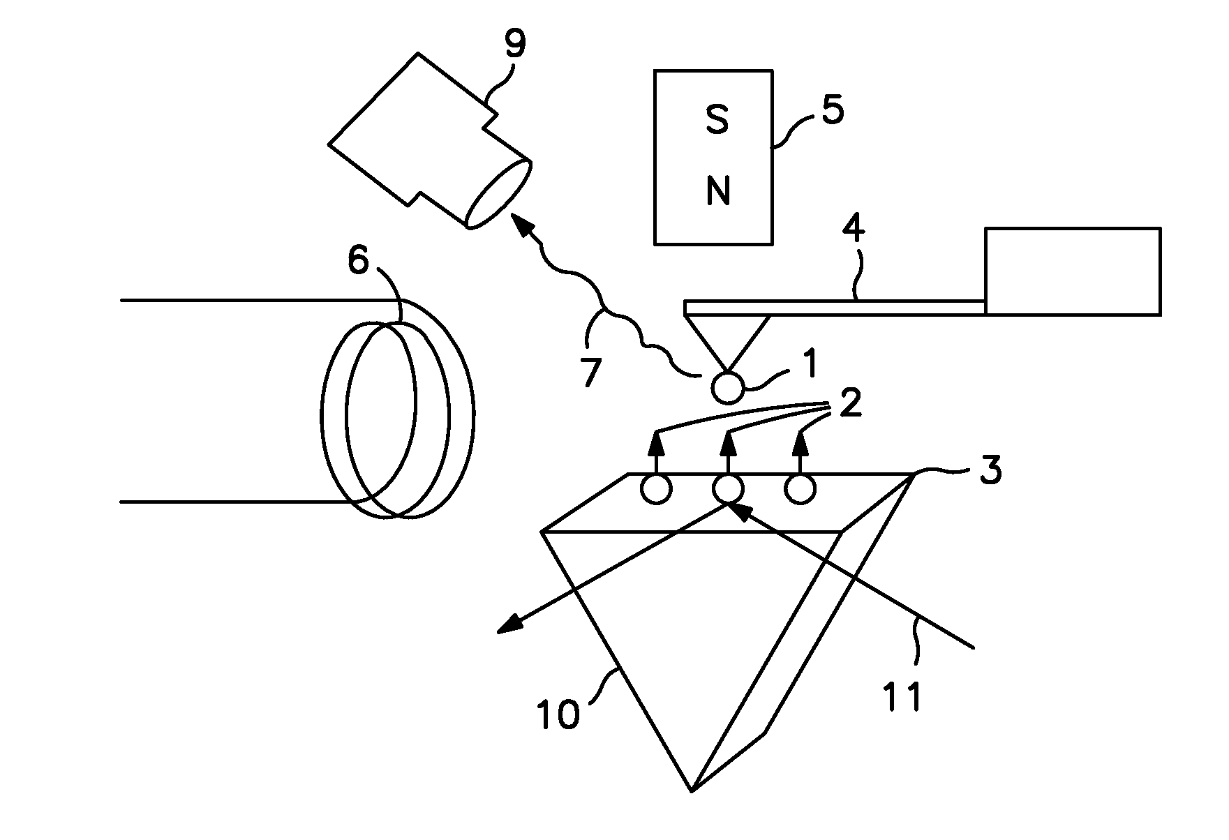 Spin microscope based on optically detected magnetic resonance