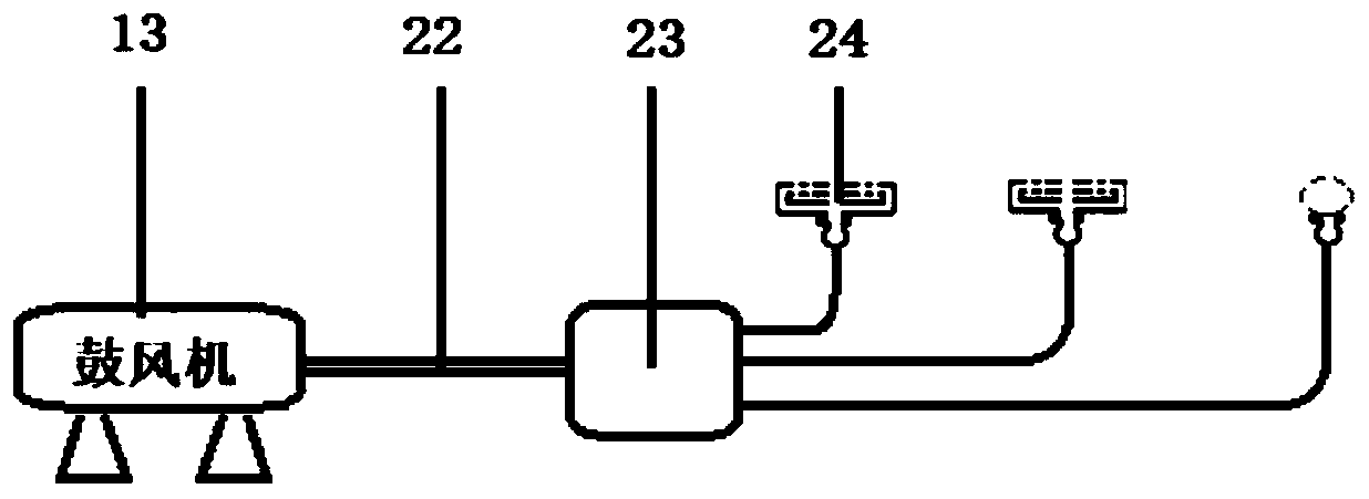 Vehicle-mounted device for microbiological treatment of rare earth ammonia nitrogen wastewater