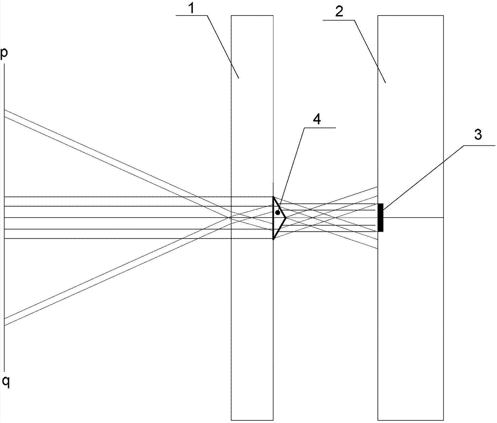 Boarder weakening method of naked-eye 3D (three dimensional) splice display screen