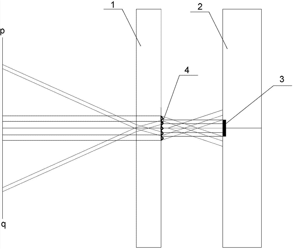 Boarder weakening method of naked-eye 3D (three dimensional) splice display screen