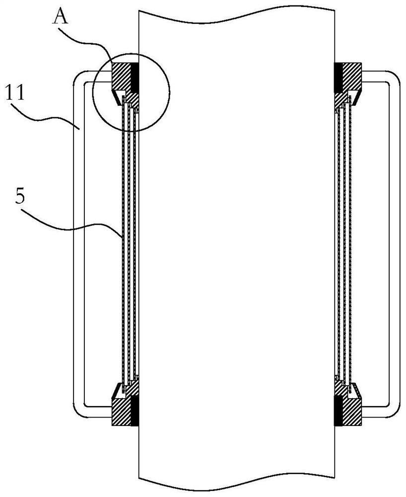 Protection device for building bridge