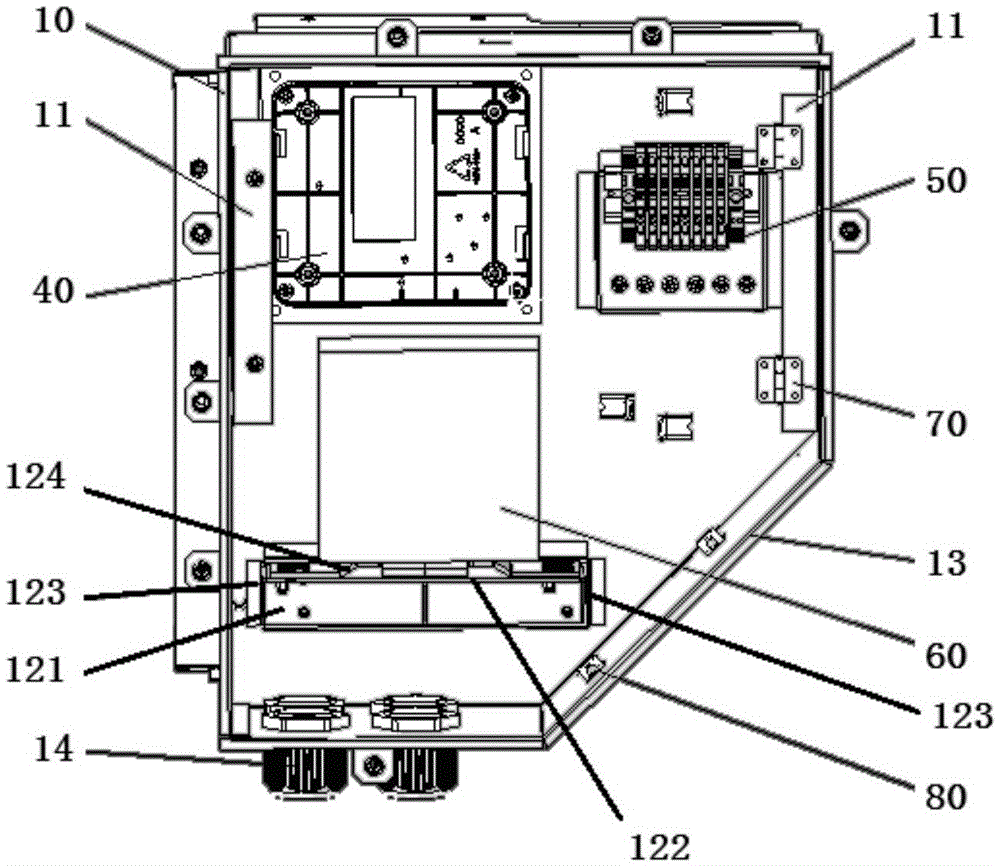 Dual-layer electric control box and vehicle-mounted machine set