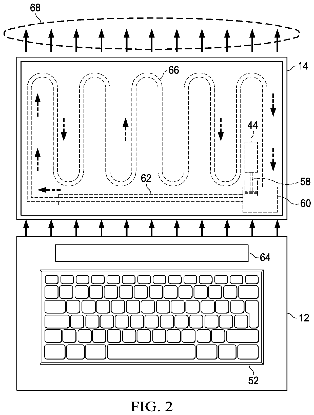 Information handling system dynamic thermal transfer control