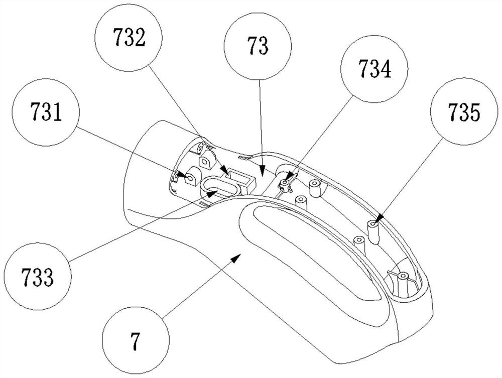 Electric automobile alternating current charging gun capable of integrating control circuit inside