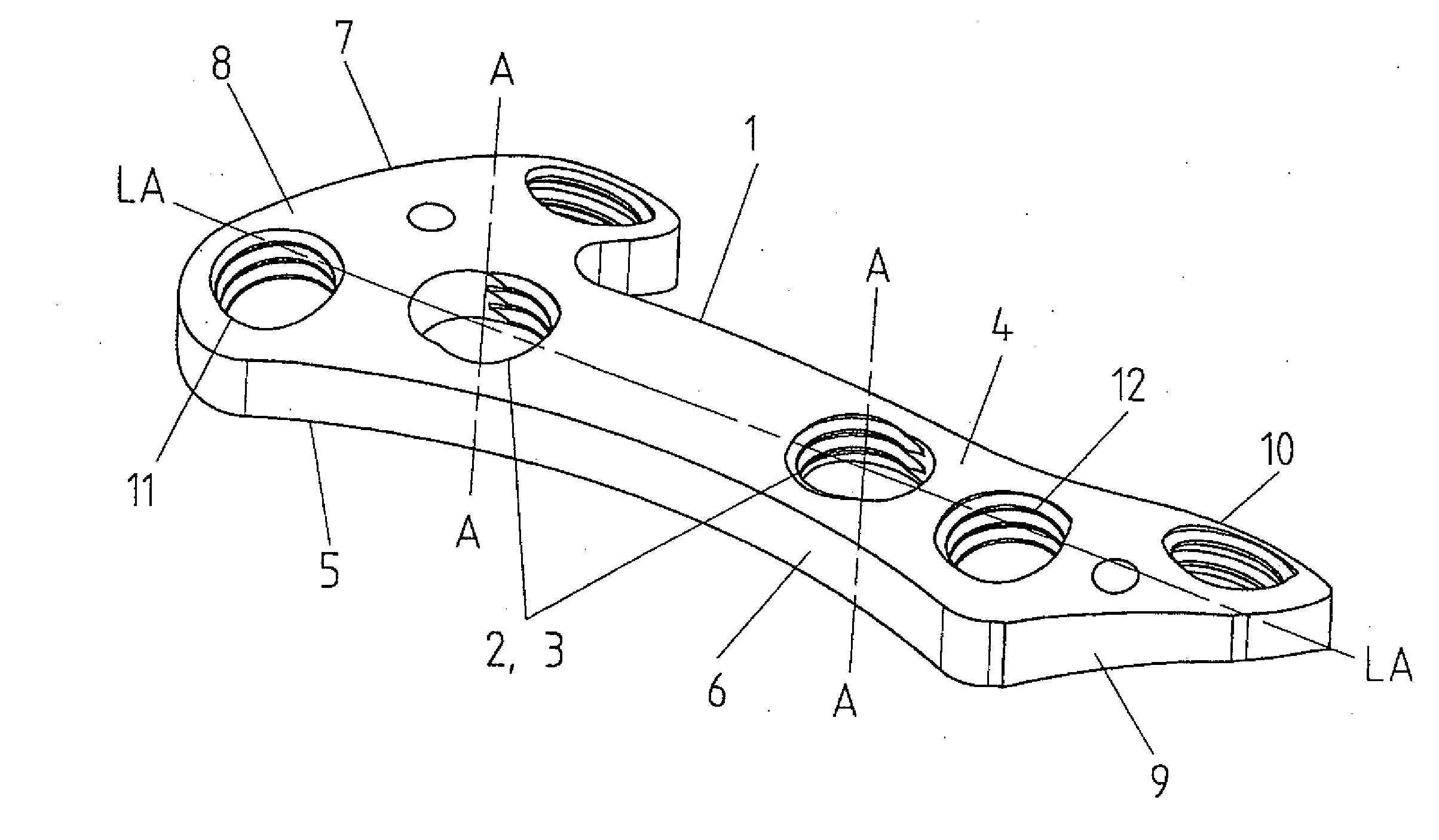 Apparatus for the constant-angle fixation and compression of a fracture or osteotomy of a bone