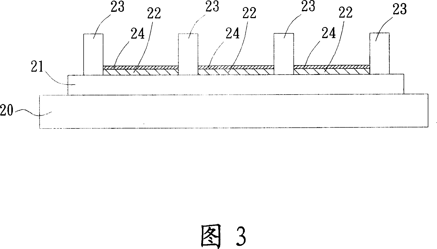 Display device and production method for pixel forming structure of organic electronic assembly