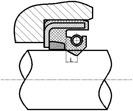 Assembled half-exposed framework high-pressure seal ring