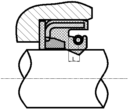 Assembled half-exposed framework high-pressure seal ring