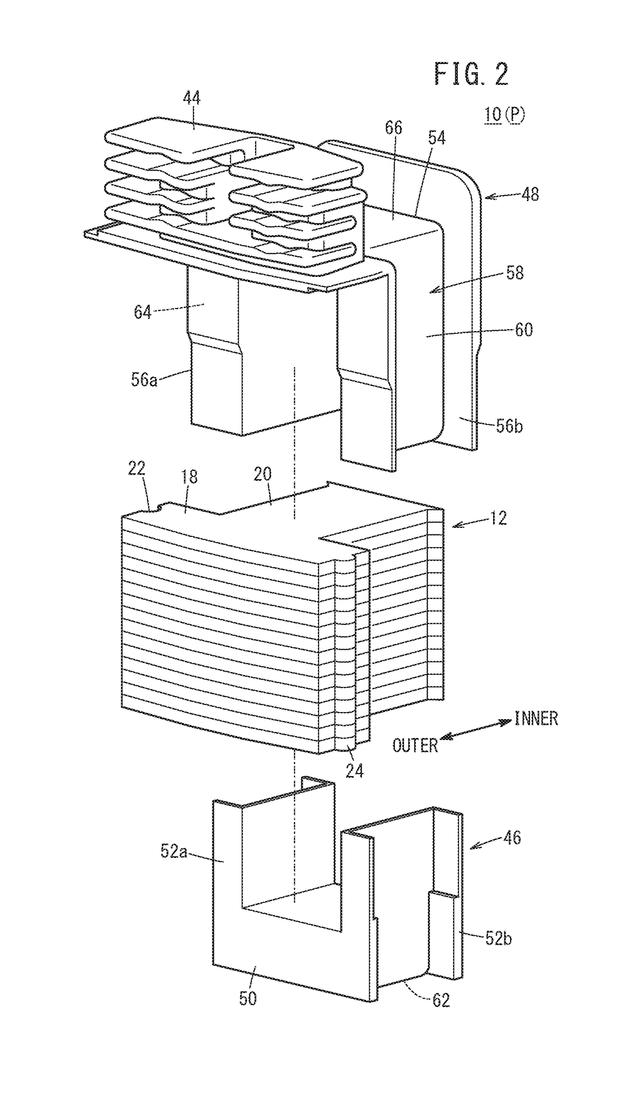 Method of manufacturing divided cores for a stator