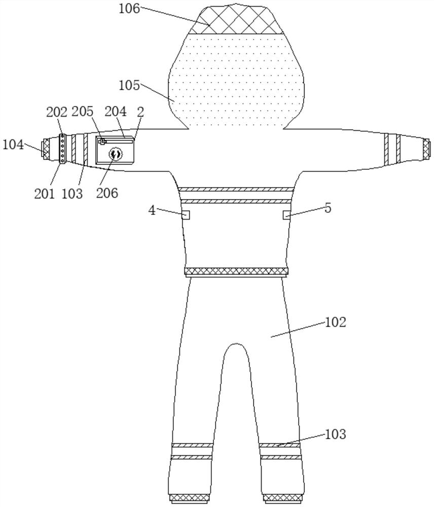 Functional garment with good rainproof and flame-retardant effects