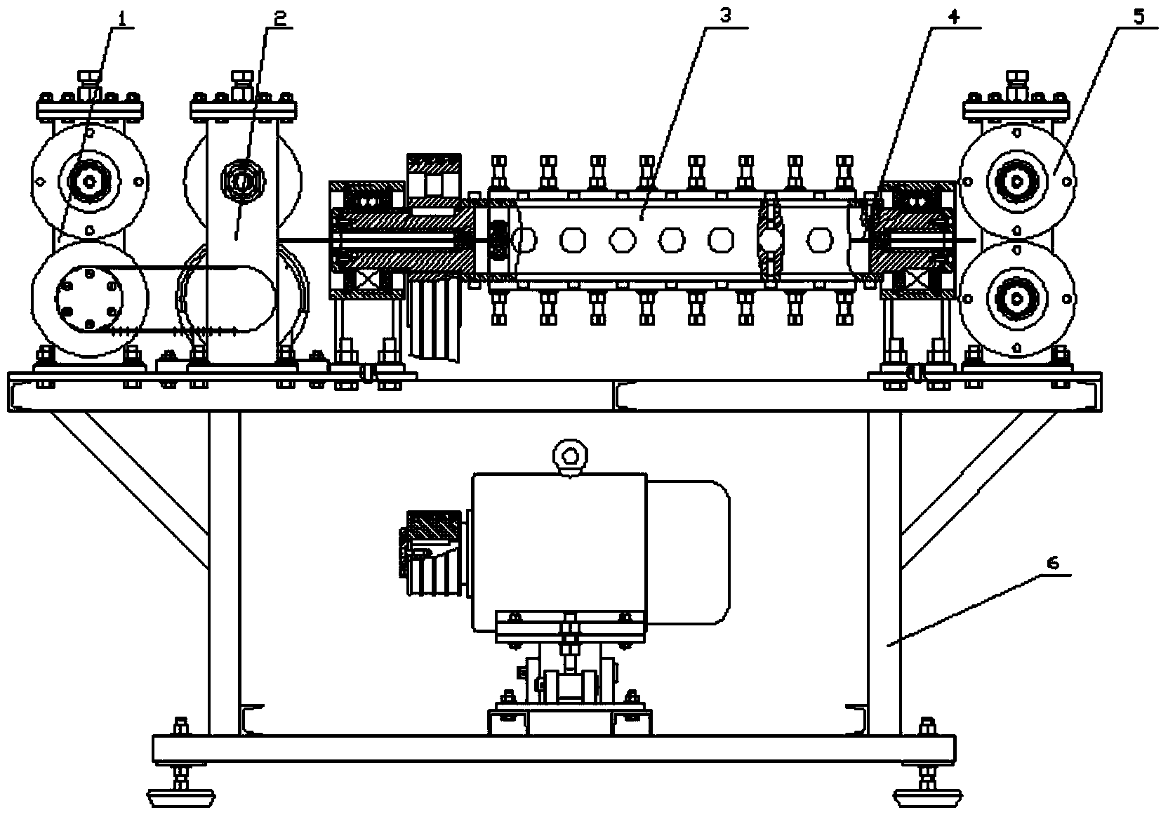 Bar V-shaped groove tip microcrack preparing method based on straightening mechanism