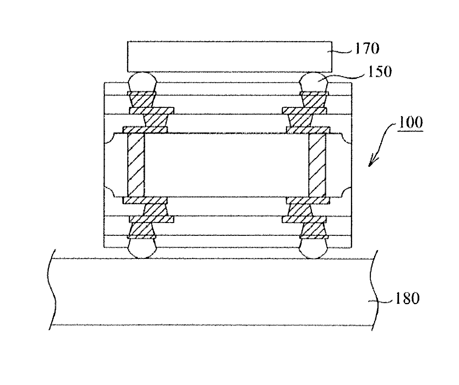 Substrate components for packaging IC chips and electronic device packages of the same