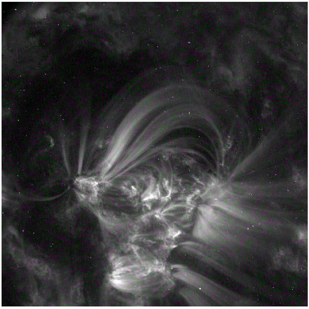 Solar activity target detection method based on square grid structure