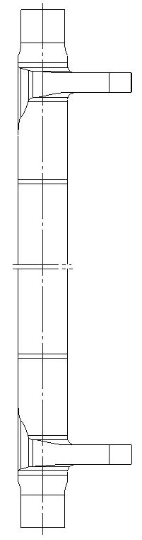 MW grade wind-powered torsion shaft and preparation technology thereof