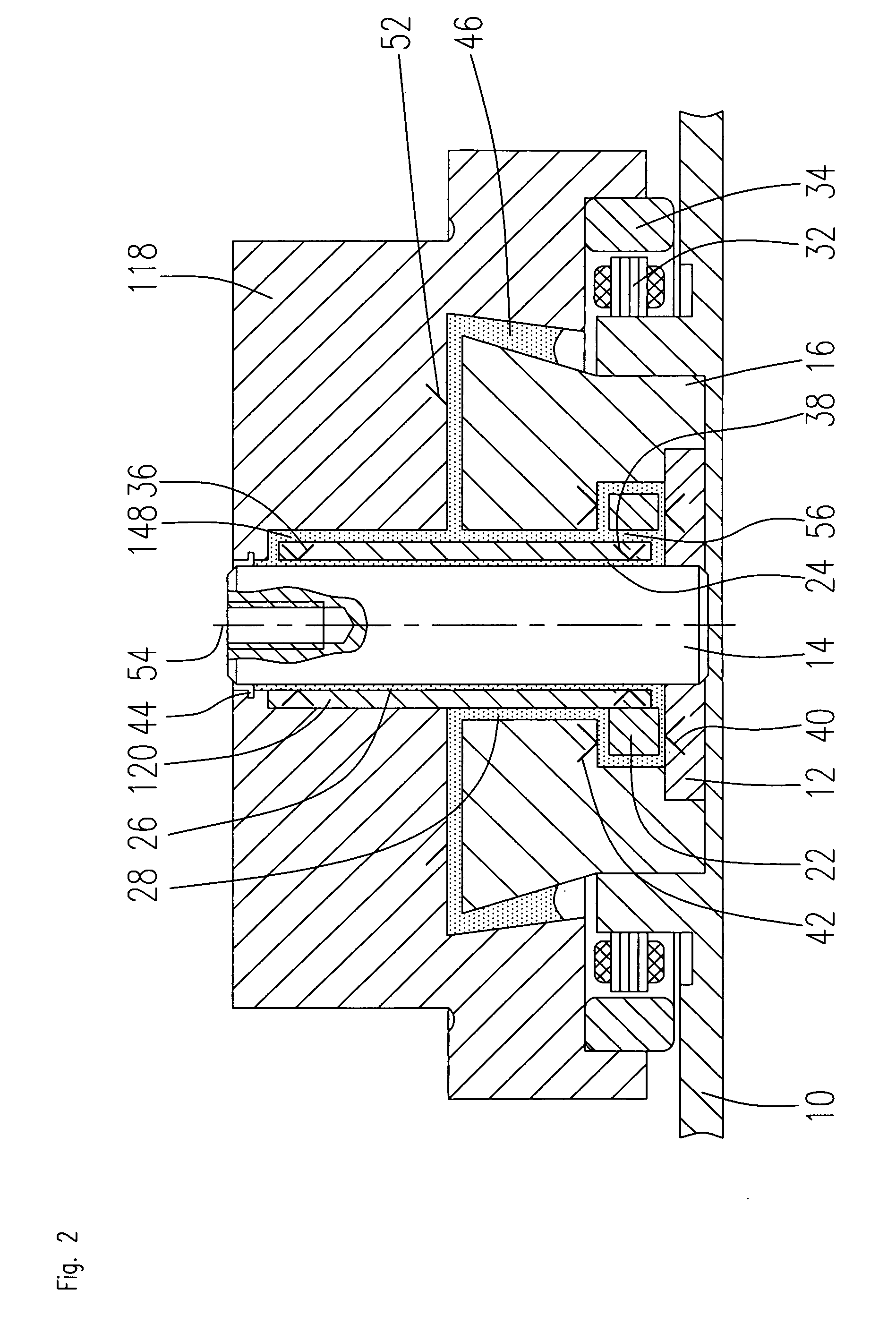 Spindle motor having a fluid dynamic bearing system