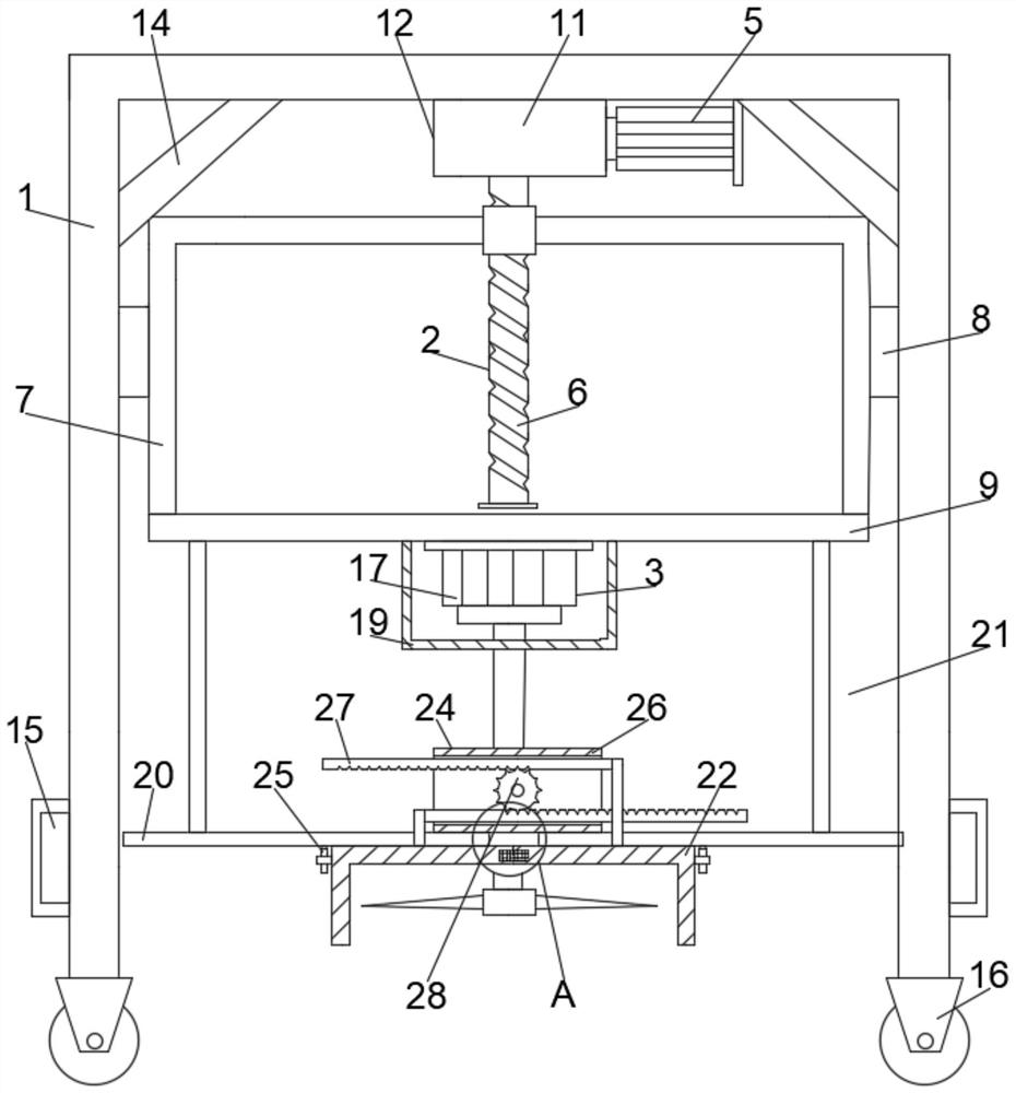 Garden pruning device and method suitable for different heights