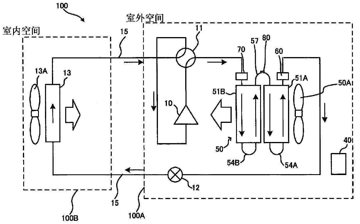 Heat source-side unit and refrigeration cycle device