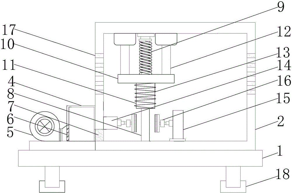 Electric power communication equipment box having dedusting function