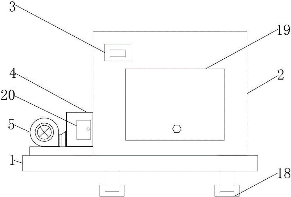 Electric power communication equipment box having dedusting function