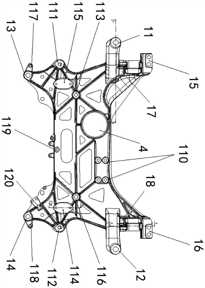 Aluminum alloy auxiliary frame