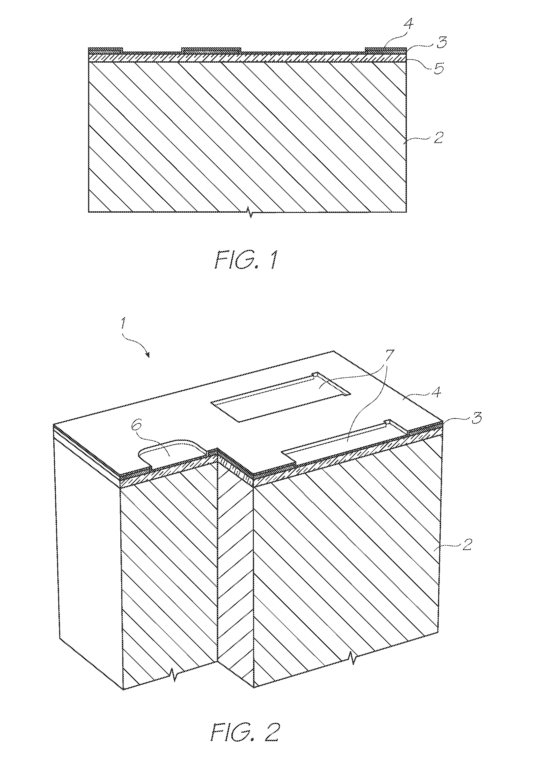 Method of fabricating inkjet printhead with projections patterned across nozzle plate