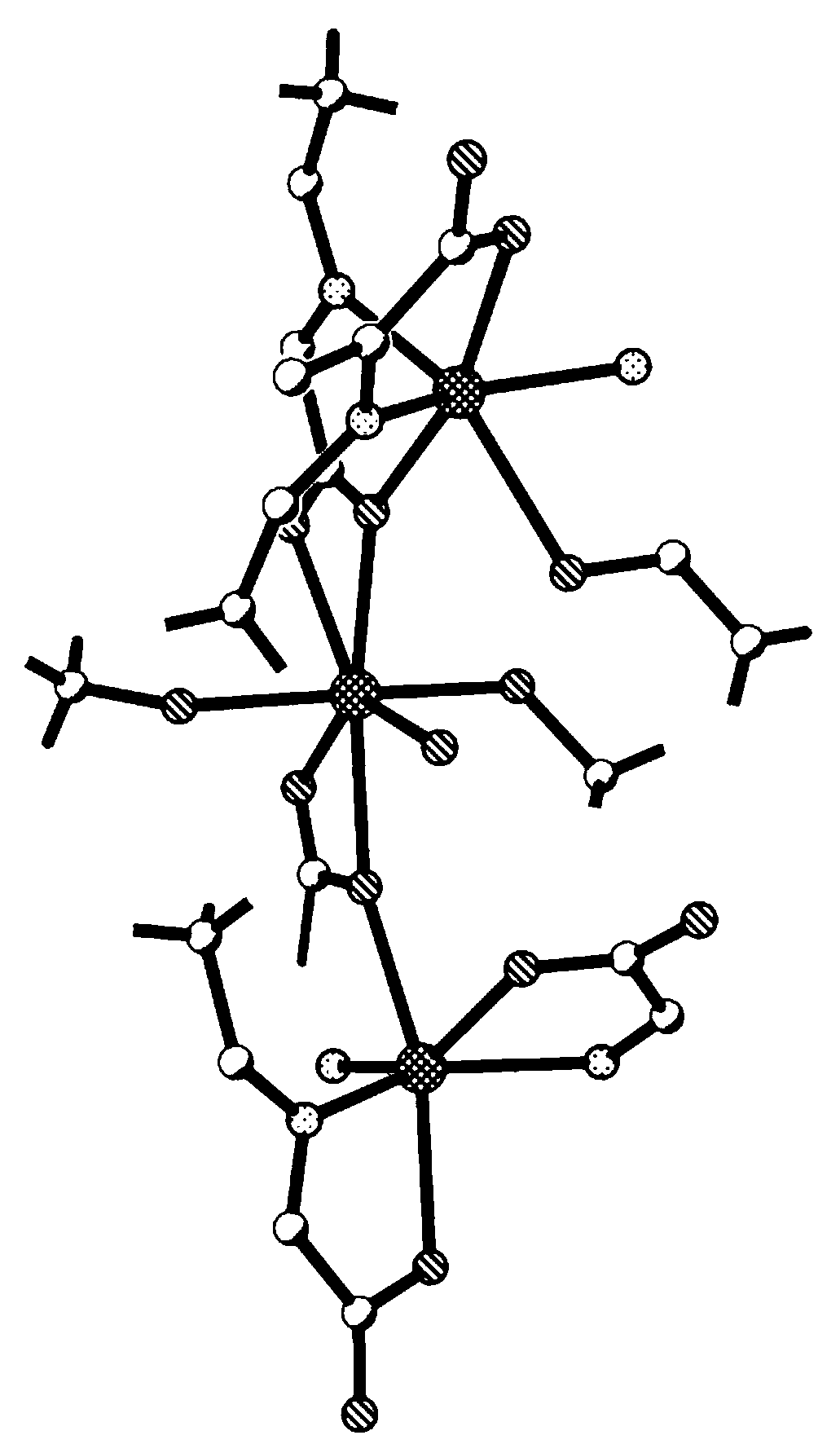 Metal cadmium compound, preparation method thereof and application of compound