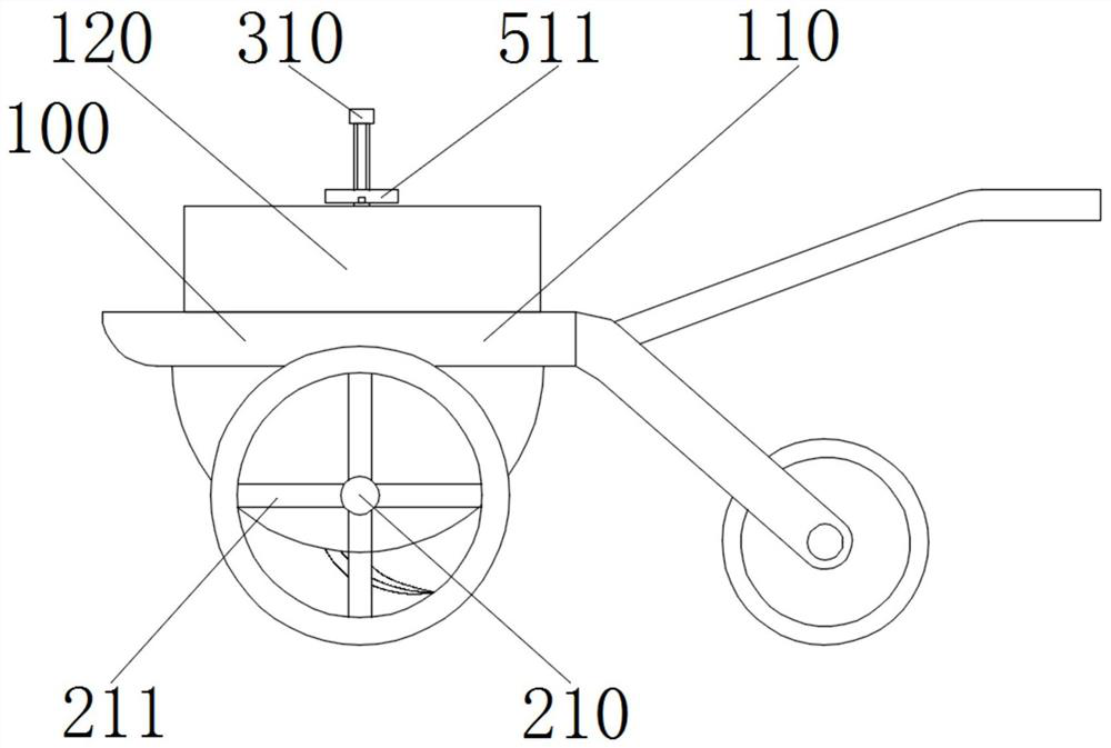 Agricultural fertilization device with soil turning structure for agricultural planting