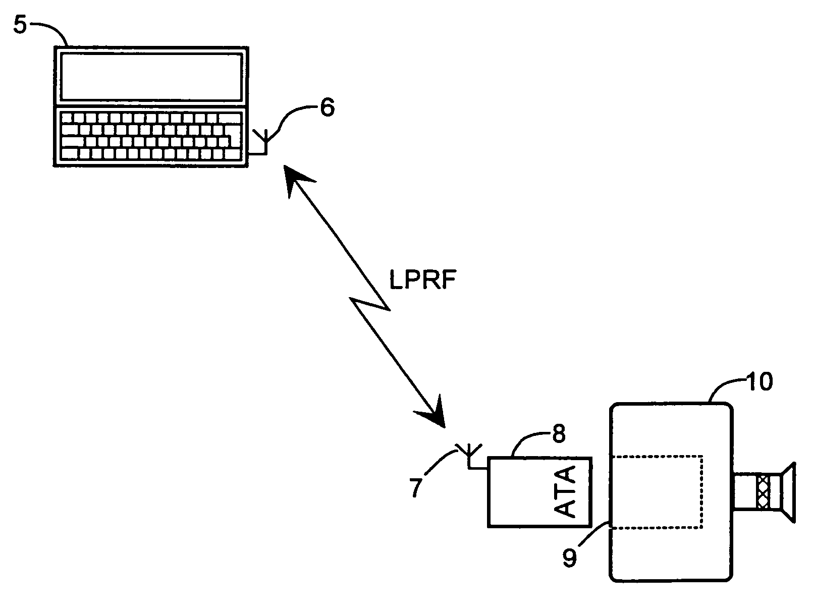 Method for data communication between a wireless device and an electric device, and a data communication device