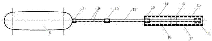 Human-body-limb-meridian-collateral dredging and toxin expelling racket and processing method thereof