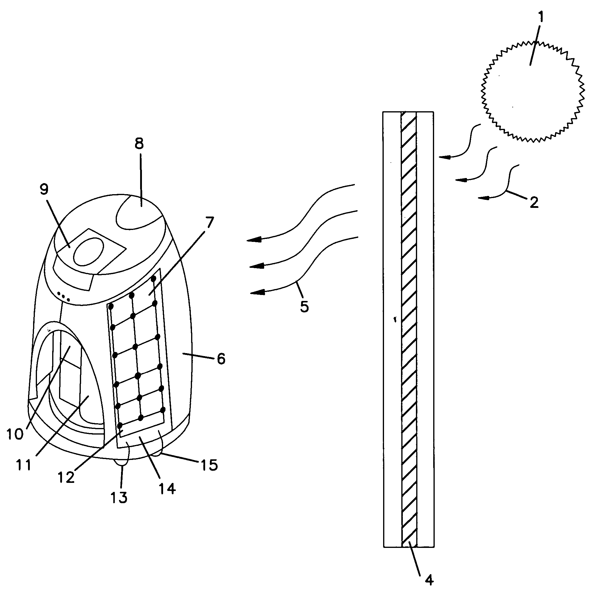 Solar heated & powered ultrasonic air freshener diffuser