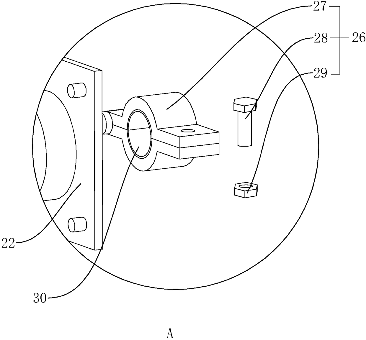 Steel bar interval adjusting device