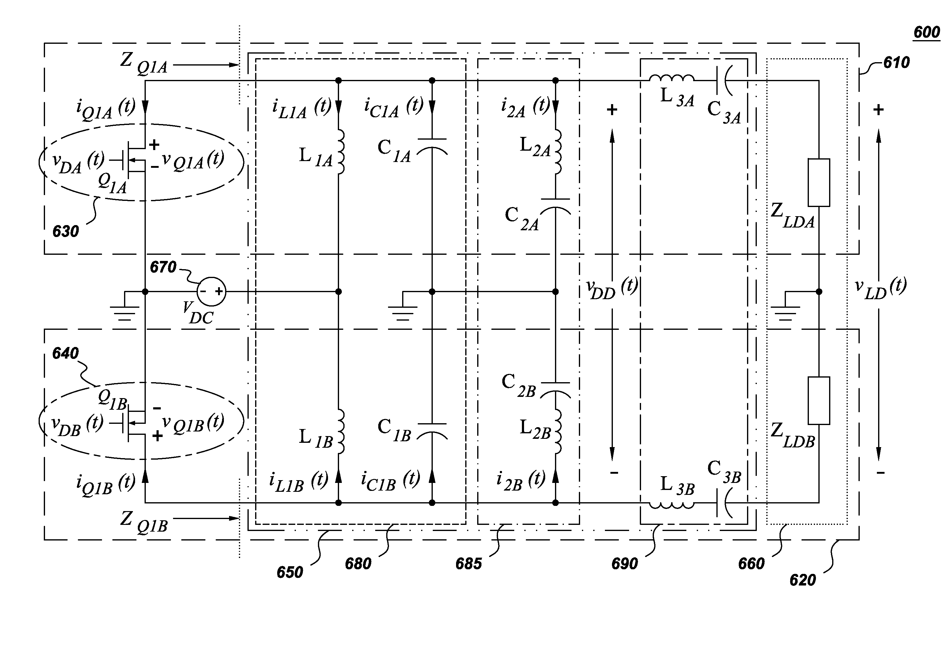 Switching inverters and converters for power conversion