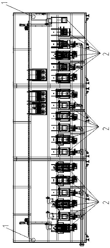 Control system of full-automatic chemical nickel-palladium-gold production equipment